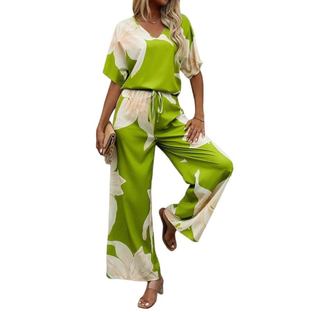 Emma Way Womens 2Pc Top & Pant Set
